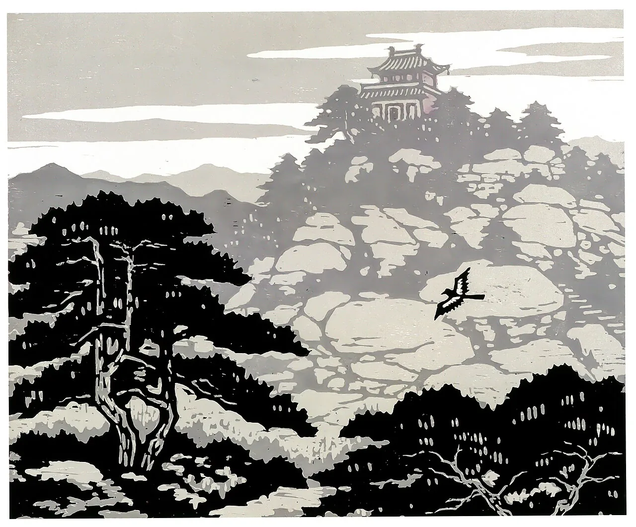 Wudang Mountains backdrop